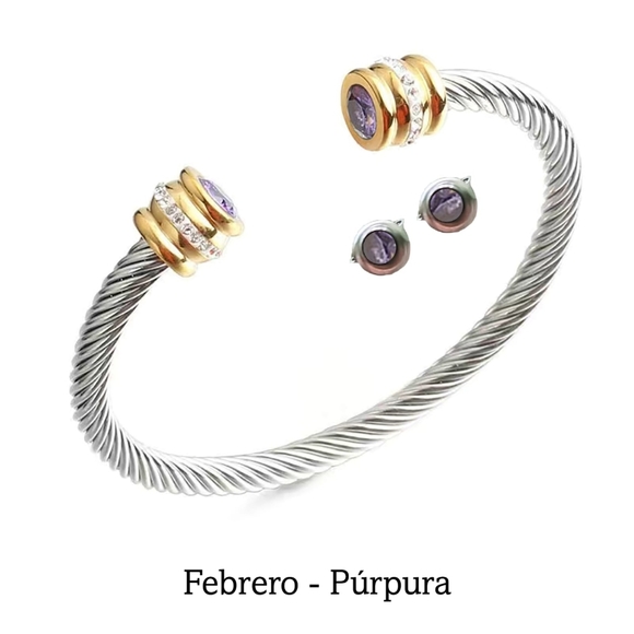 New! FEBRUARY birthstone bracelet - BTQ - Picture 6 of 6